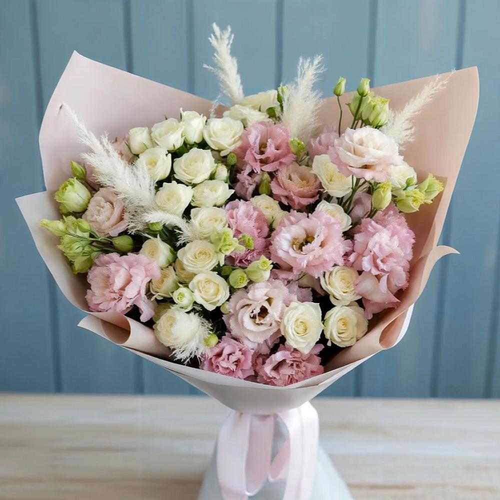 Букет цветов из: Альстромерии и Розы в Дзержинске