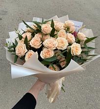 Букет Кремовые розы Латте в Дзержинске