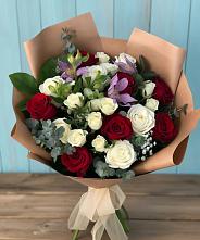 Букет цветов из:  Розы и Альстромерии в Дзержинске