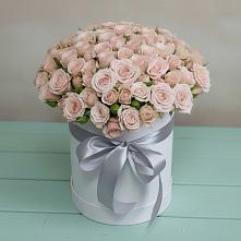 Цветочная композиция из Розы в шляпной коробке #REPLACE_PRED# Дзержинске