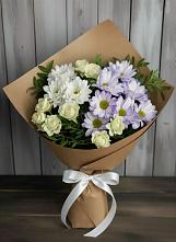 Букет цветов из:  Хризантемы и Розы в Дзержинске