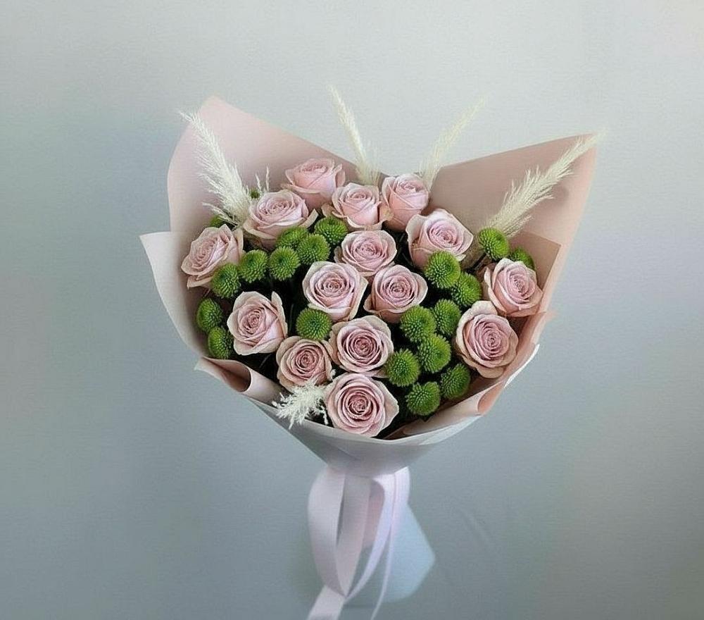 Букет цветов из: Розы и Хризантемы в Дзержинске