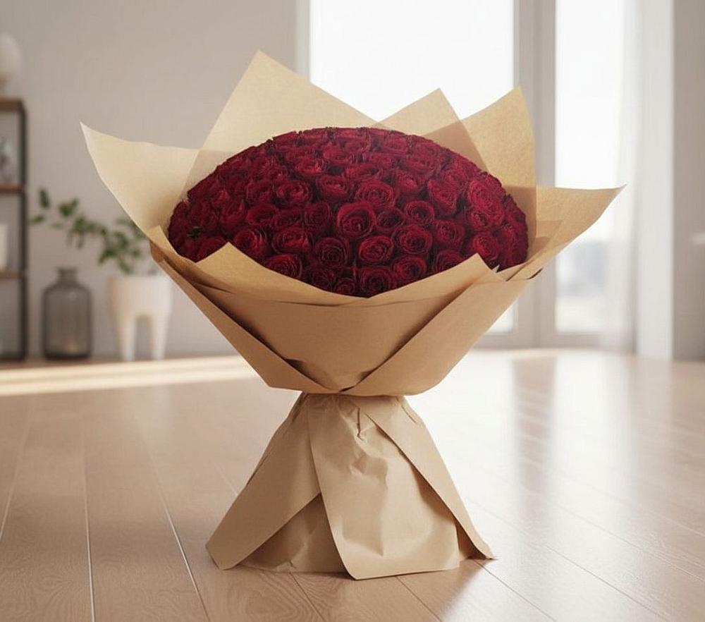 Букет 101 Красная роза в Дзержинске
