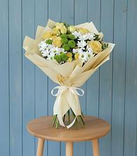 Букет цветов из:  Хризантемы и Розы в Дзержинске