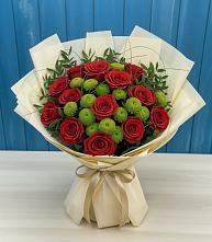 Букет цветов из:  Розы и Хризантемы #REPLACE_PRED# Дзержинске