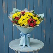 Букет цветов из:  Альстромерии и Хризантемы #REPLACE_PRED# Дзержинске