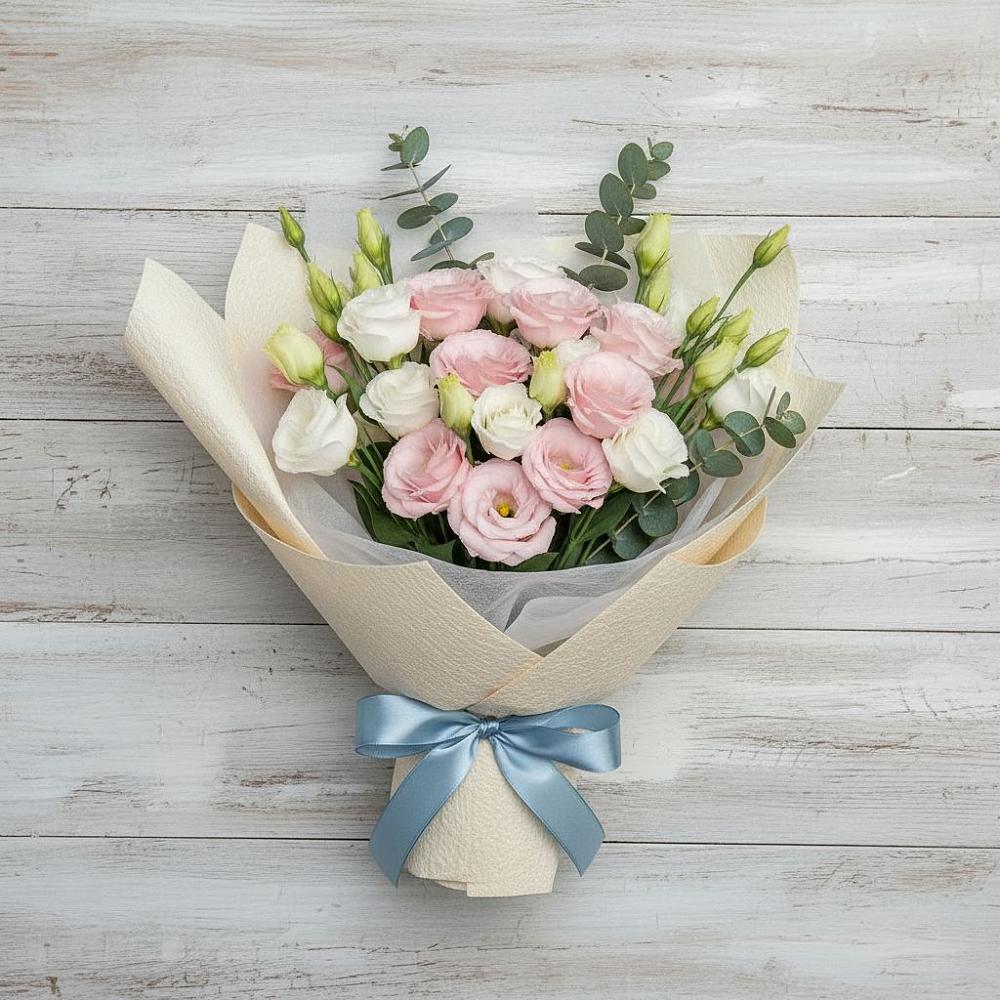 Букет цветов из: Лизиантусы в Дзержинске